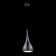 Evan 1 - Light Chrome Teardrop Pendant