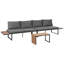 Garden Corner Sofa with Table 4 Seater Right Hand Modular-478066101-478066106