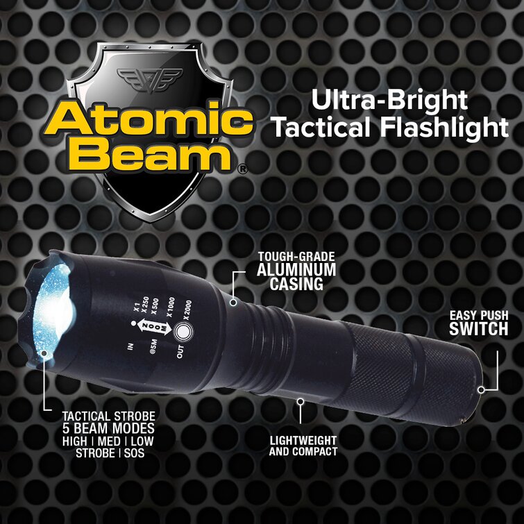 Atomic Beam 7'' Battery Powered Integrated LED Flashlight