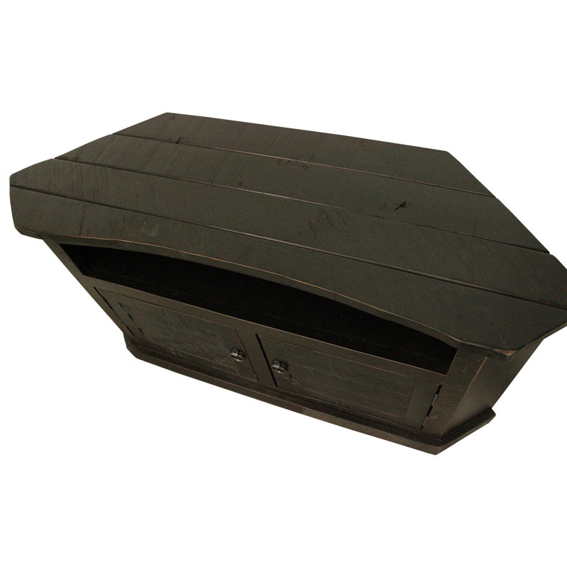 Mack Media Console, Rustic Antique Black
