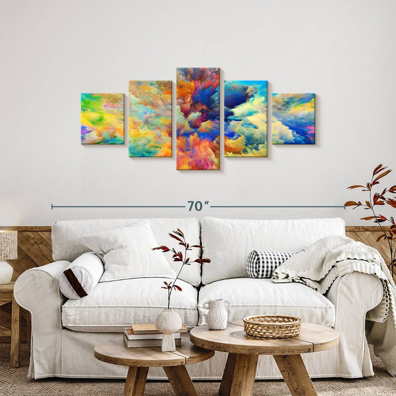 Wallie Clouds, 24" H x 55" W