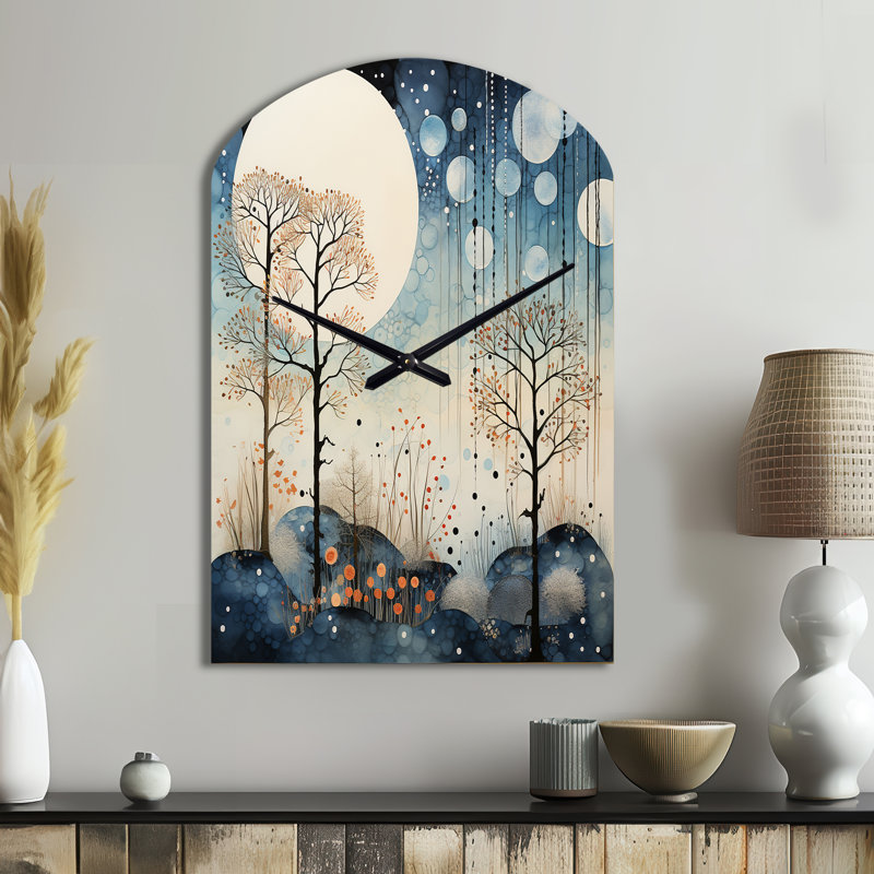 Horloge murale bleue Japon, Moyenne