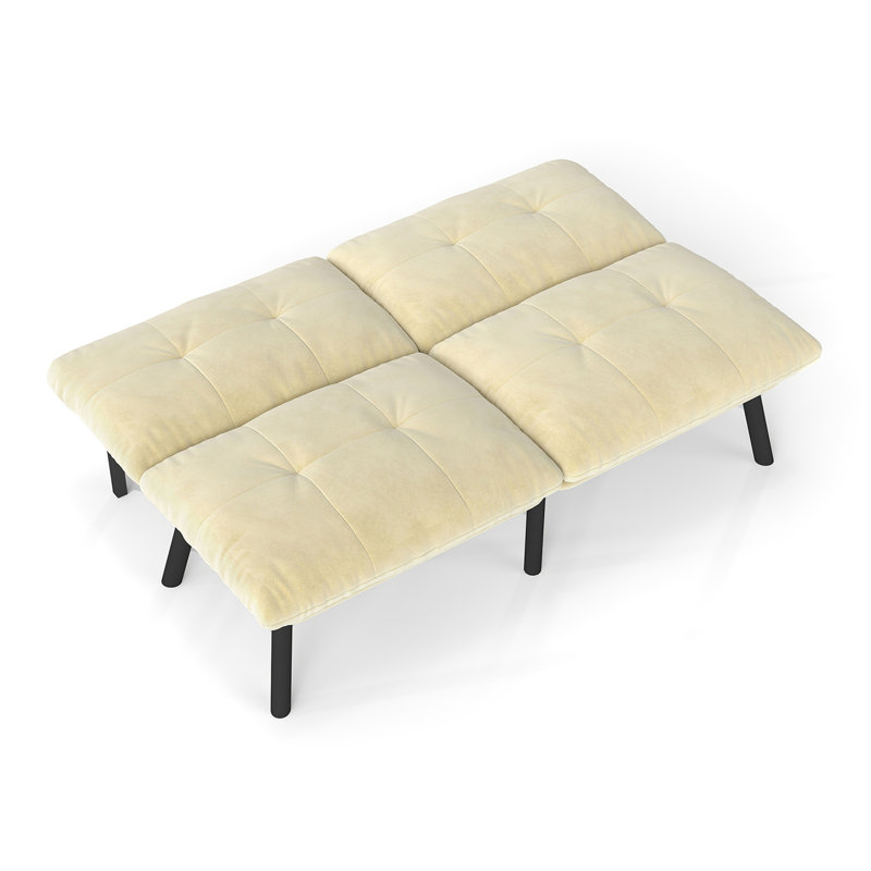Canapé-lit convertible pliant moderne, Crème