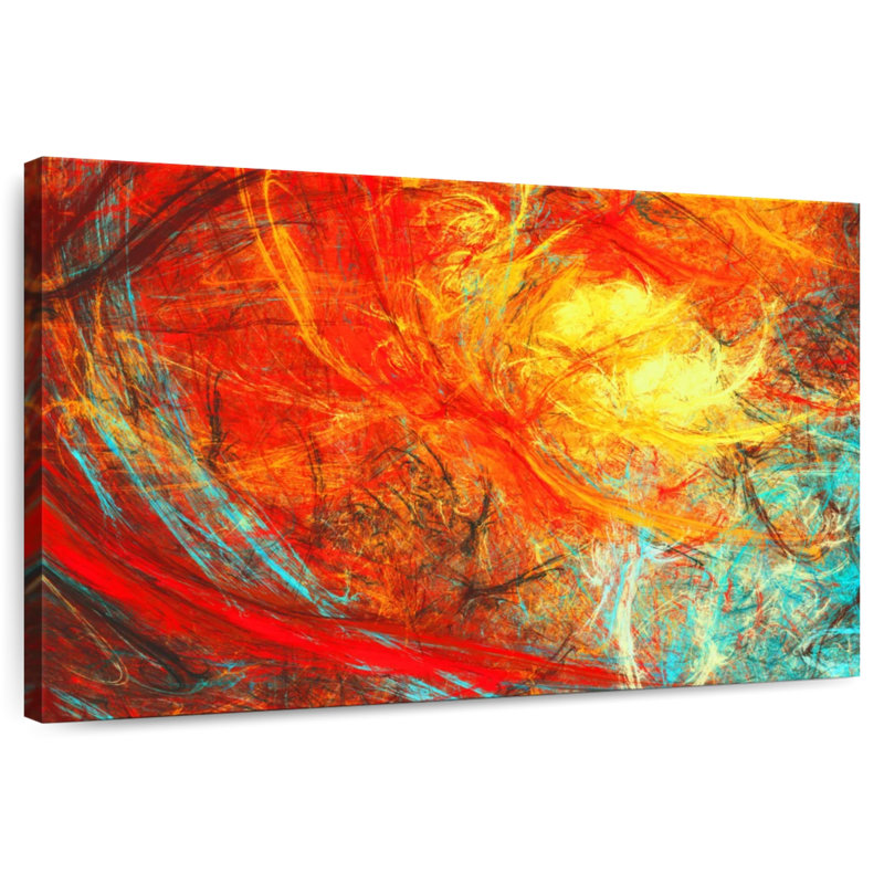Avery Abstract Flame, 24" H x 36" W