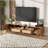 Rattan TV Stand With Solid Wood Legs For Tvs Up To 85''