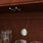 Buffet Mid-Century en rotin avec 2 trous de sortie, crédence de bar à vin et café-877750324
