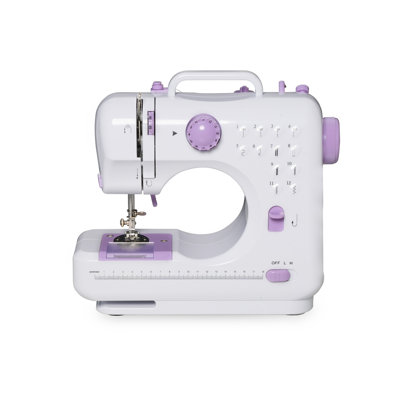 Portable Mini 12-Stitch Sewing Machine with 2 Speeds Double Thread and Foot Pedal -  LUCKYREMORE, ET57002