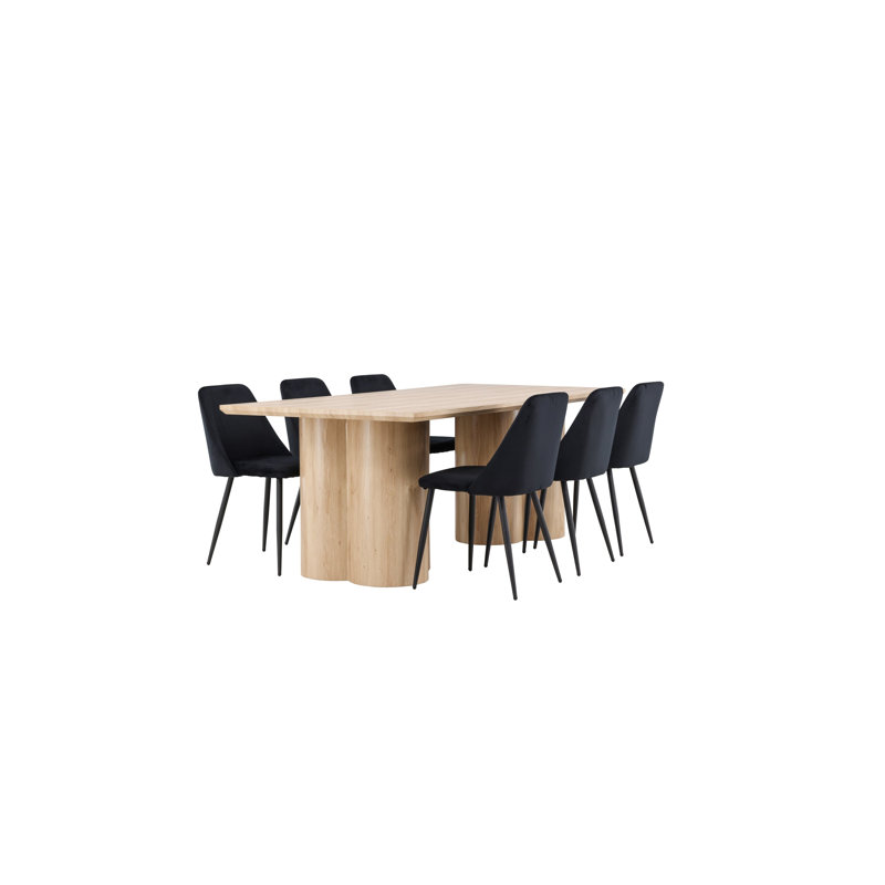 Ronquillo 6 - Person Dining Set, White