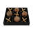 Ivianna Wood & Metal Tic-Tac-Toe Game - Mango Wood Pieces - 10" Black Board