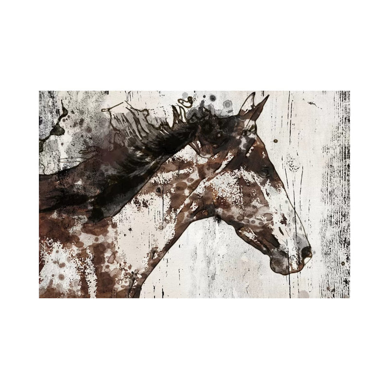 Galaxy Horse I by Irena Orlov - Wrapped Canvas Painting, 30.48cm H x 45.72cm W x 1.91cm D