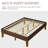 Structure de lit plateforme en bois multi-tailles avec support de lattes robuste-1814727182-1814727174