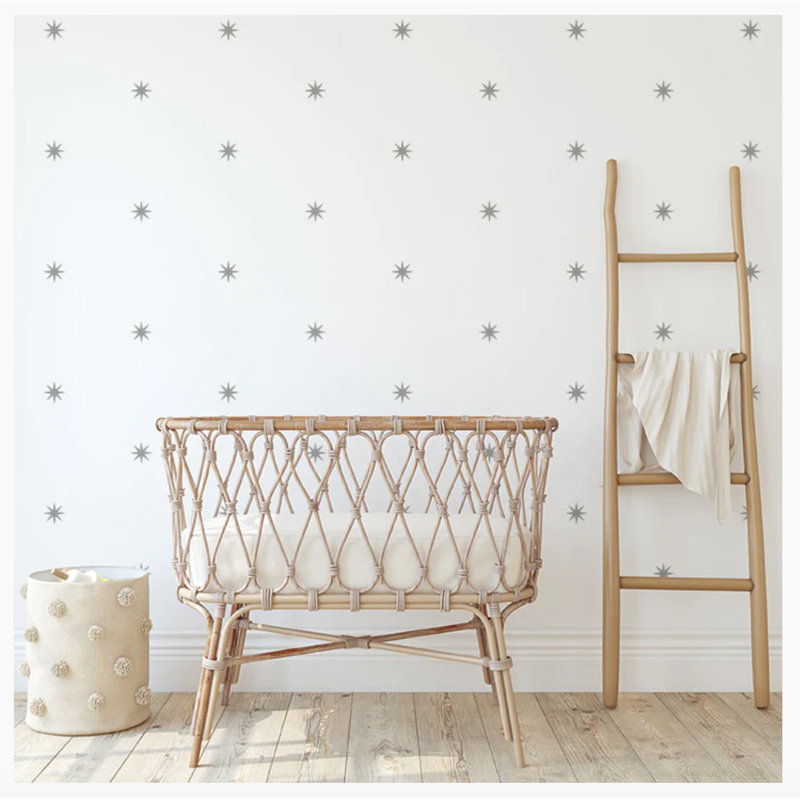 Adhésif décoratif étoiles, Gris chaleureux