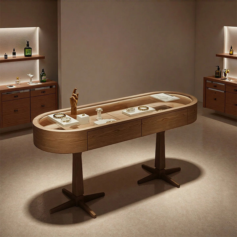 Vitrine moderne avec tiroirs de rangement pour comptoir de bijoux