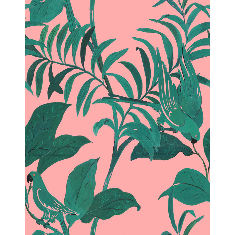 Paule Marrot Wallpaper Double Roll, Pink/Green