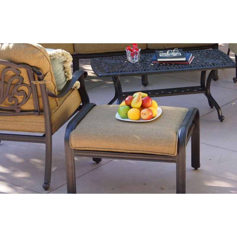 Lebanon Metal Outdoor Ottoman