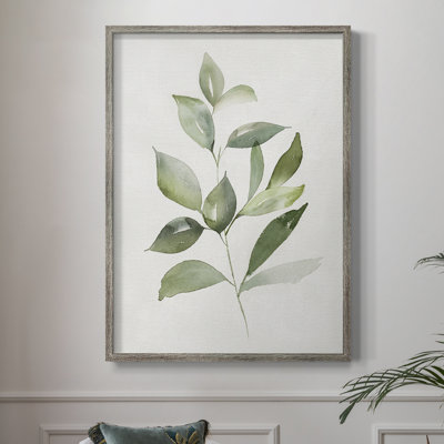 Fresh Leaf Montage I Framed Print - Solid Wood 49517