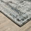 Tapis oriental en polyester tissé à la machine en gris-1375691683