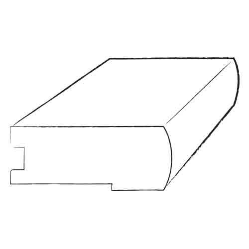 Nez d’escalier d’érable 0,75 po x 3,125 po x 78 po, Cappuccino