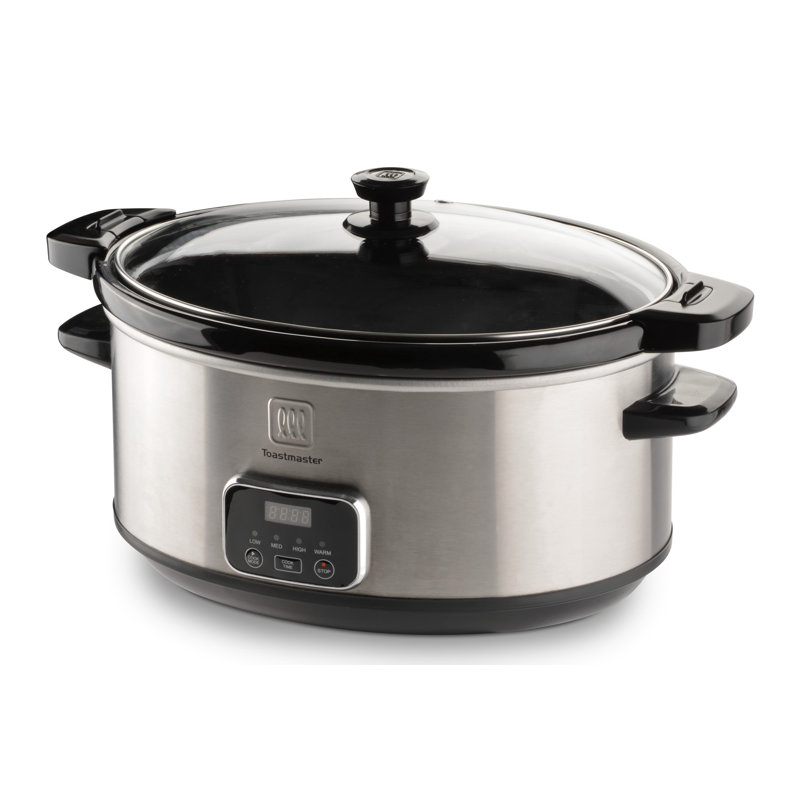 7-Quart Brushed Stainless Steel Digital Slow Cooker