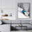 Man Skiing in Mountain - Framed Canvas Bedroom Decor