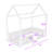 Metal House Bed With Fence-2113519435-2113519433