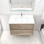 Ensemble de meuble-lavabo mural simple 36 po Attallah-1260742754