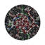 Ouroboros Skulls Black Vegan Leather Round Coasters