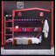 Lit superposé grand sur grand avec tiroirs et tablettes de rangement, lits superposés en bois massif avec crochets, aucun sommier nécessaire, noir et rouge-2008776232