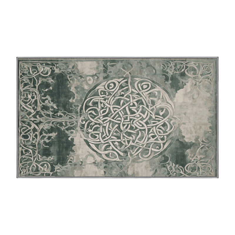 Tapis brun lavable à la machine, Rectangle 7 pi x 10 pi