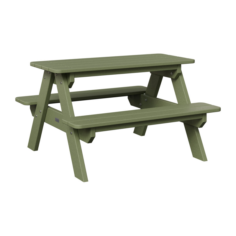Berlin Gardens Kids Rectangular Picnic Table, Sage