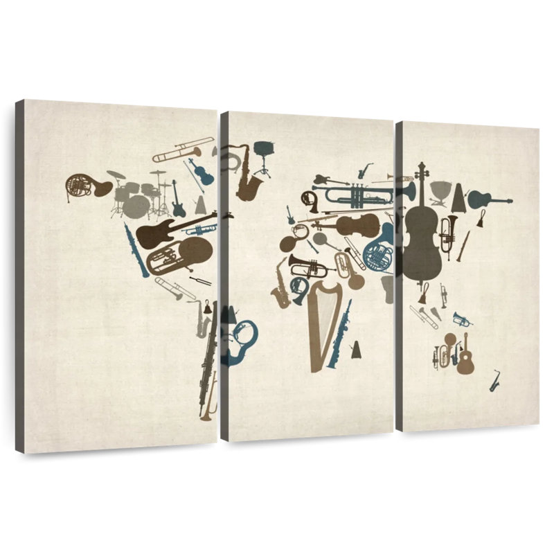 Instruments de musique Briuna Of The World, H 24 po x l 38 po
