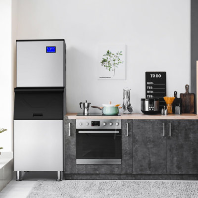 Zstar 350 Lb. Daily Production Cube Ice Freestanding Ice Maker