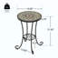 Table d'appoint de patio avec tablette