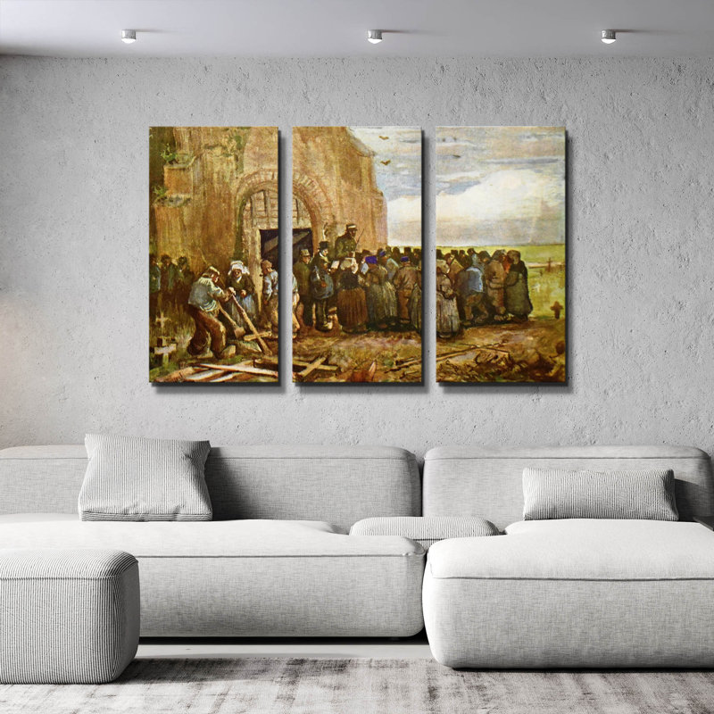 « Vincent Van Gogh 03 », triptyque mural de Vincent Van Gogh, 152 x 102 cm, 60"x40"