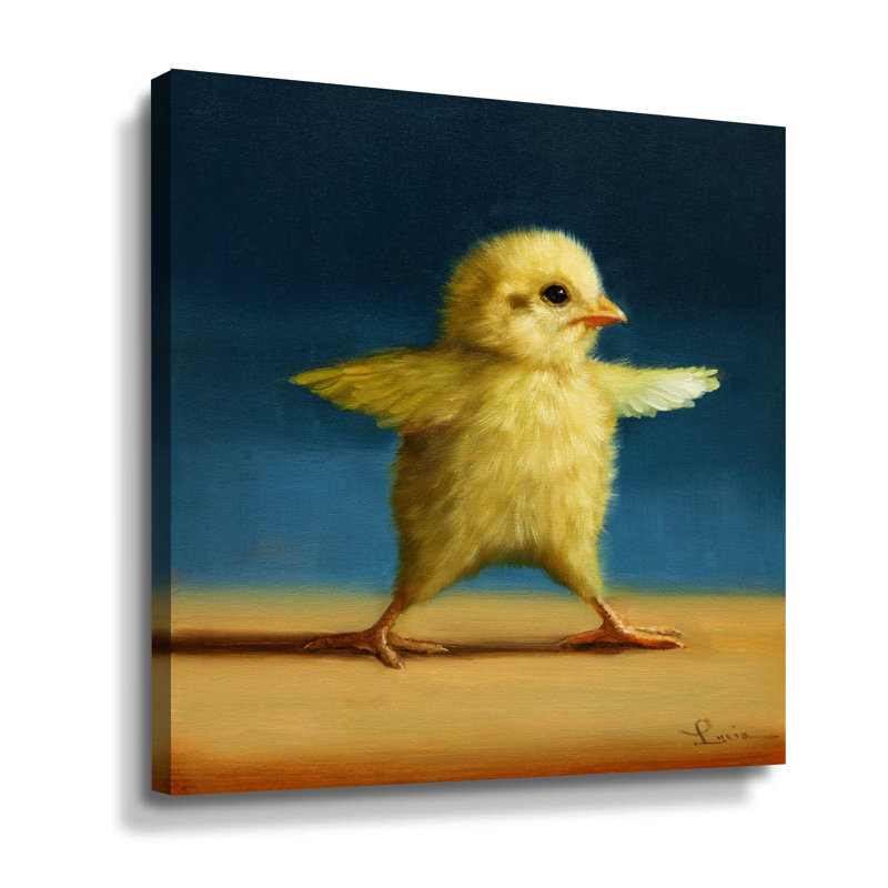 Yogachick Warrior Two - reproduction sur toile, H 10 po x l 10 po x P 2 po, Toile tendue