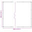  Bâche avec œillets en polyéthylène transparent 9,84 x 13,12 pi