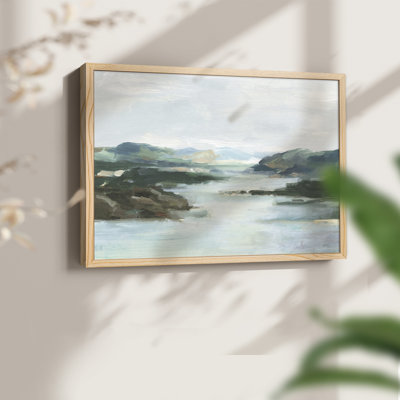 Misty Cove I -Framed Print - Restickable