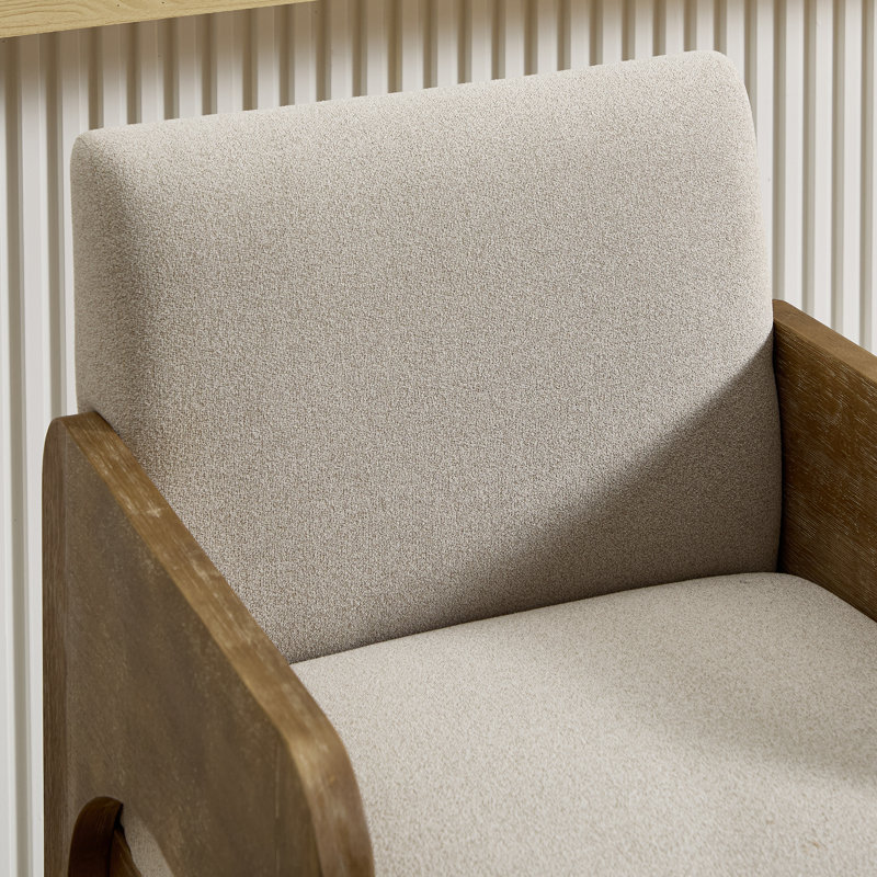 Tabouret de comptoir rembourré avec structure en bois massif, tabouret de bar à hauteur de barre en forme d'arche pour cuisine / salle à manger / restaurant