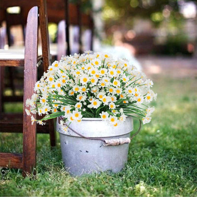 4 faisceaux de marguerites artificielles pour l'extérieur