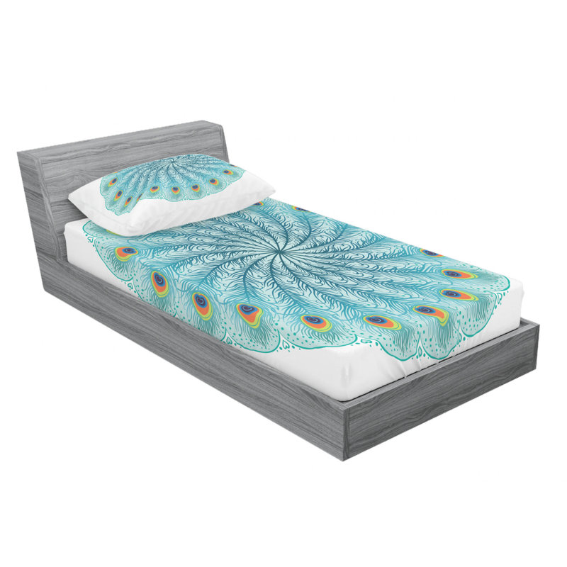 Ensemble de draps en micro-fibre, Ensemble de draps pour grand lit + un drap-housse , Bleu