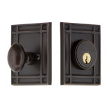 Nostalgic Warehouse Mission Plate Single Cylinder Deadbolt