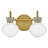 Lars Lucy 2-Light Schoolhouse Bath Vanity Fixture with Cased Opal Glass-1021946860