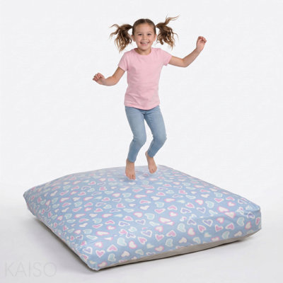48x72-Inch Sensory Crash Pad Floor Mat with Foam Blocks and Non-Slip Bottom for Playroom