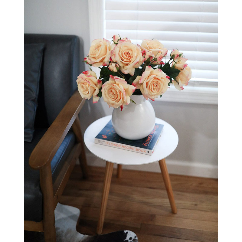 Real Touch Prestige Soft Yellow Rose 22", Pink