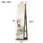 360°Swivel Jewelry Cabinet With Full Length Mirro-693129443-693129447
