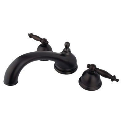 Kingston Brass Vintage Two-Handle 3-Hole Deck Mount Roman Tub Faucet
