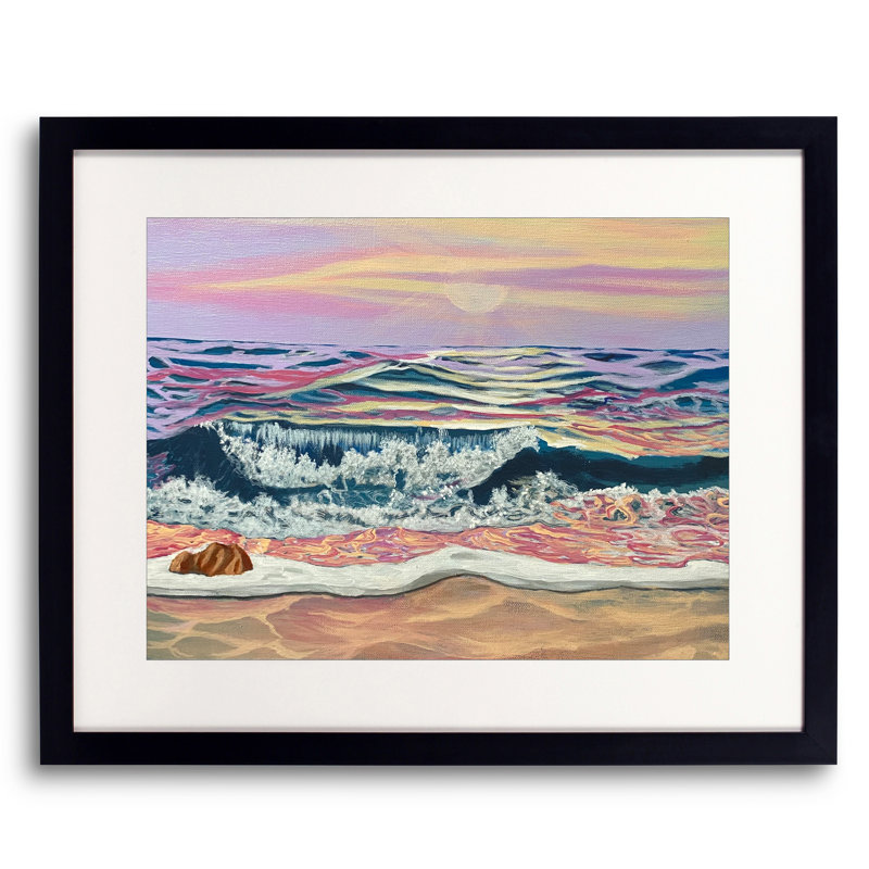 The Sea 099 Print by Alicia Lopez, 17.25" H x 21.25" W x 0.875" D