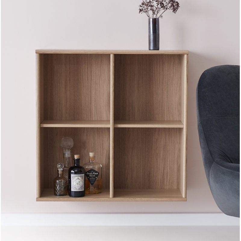 Mistral 70 cm H x 70 cm W Cube Bookcase, Oak