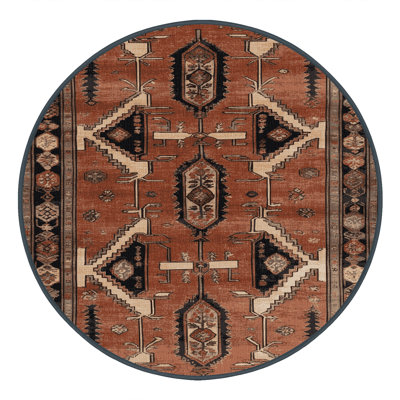 Machine Washable Persian Brown Area Rug