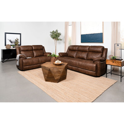 Brun foncé, rembourré, et, 2, confort luxueux, accoudoirs à plateau-coussin, siège décontracté